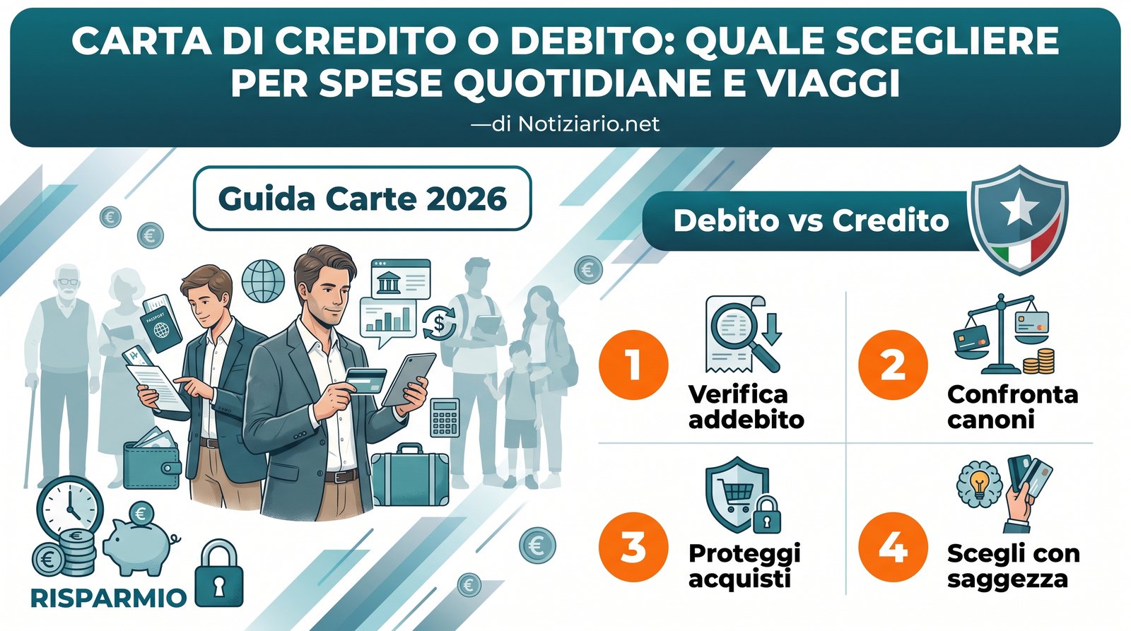 carta di credito o debito