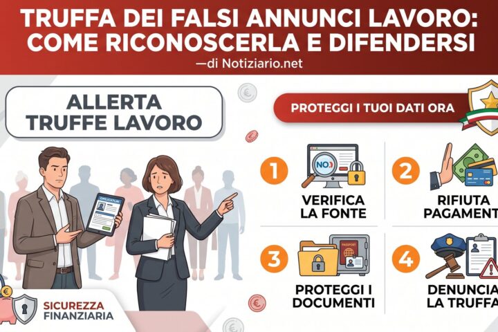falsi annunci lavoro