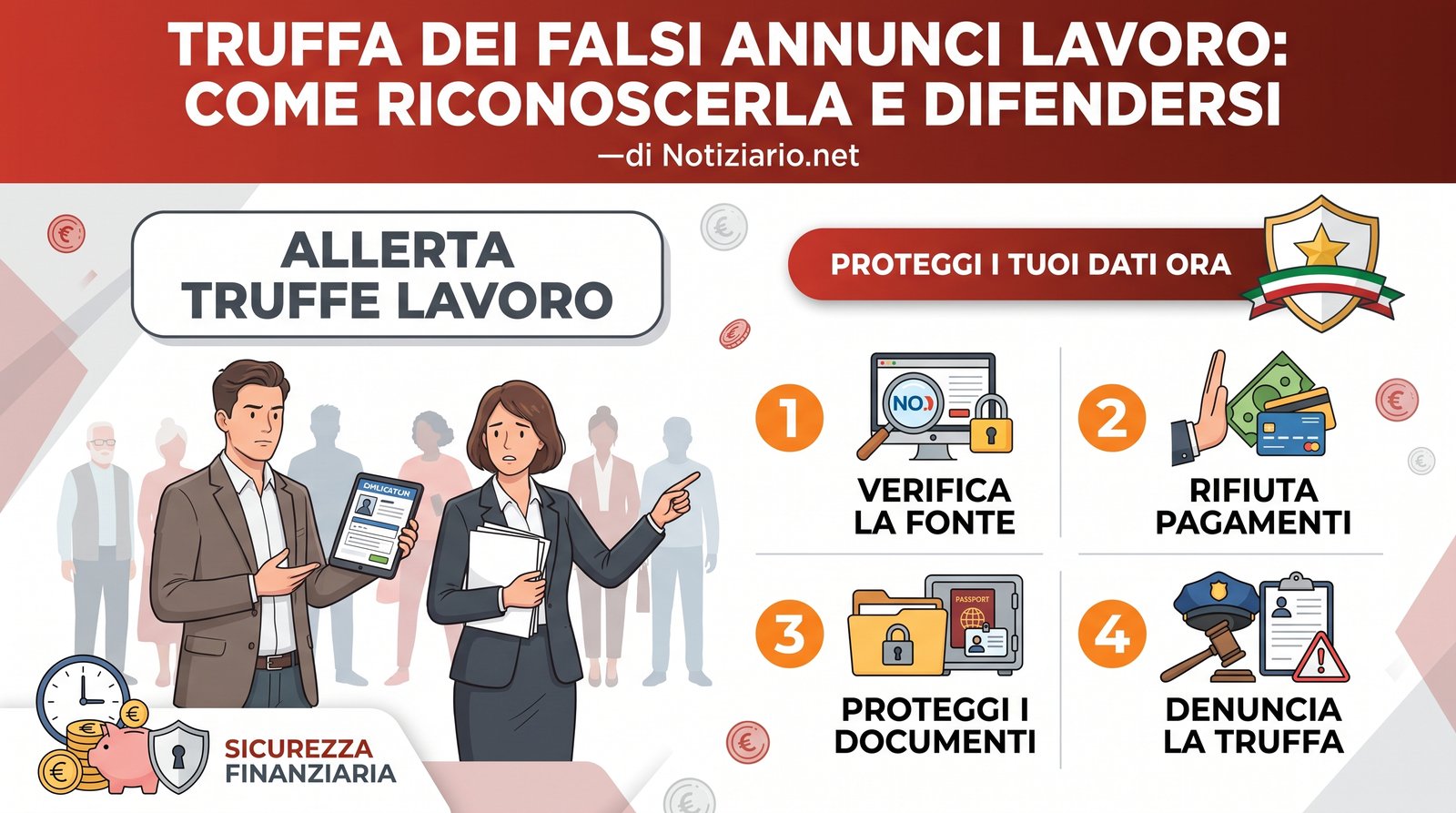 falsi annunci lavoro
