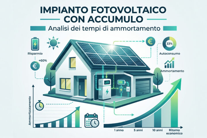 impianto fotovoltaico con accumulo